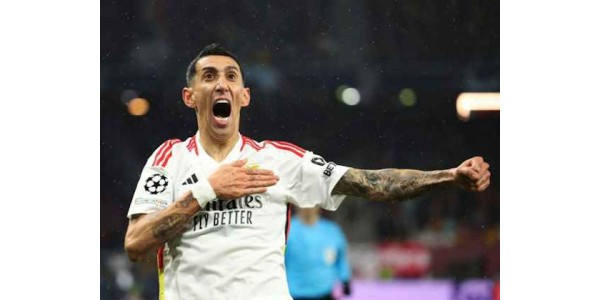 Ángel Di María garante vitória do Benfica no último jogo da fase de grupos da Liga dos Campeões